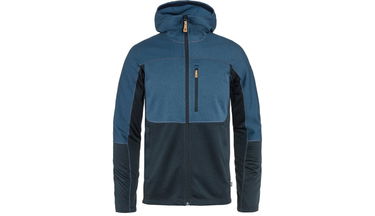 Sweatshirt FJÄLLRÄVEN Abisko Trail Fleece M Hooded Jacket Blå | F82257-534-555, 0