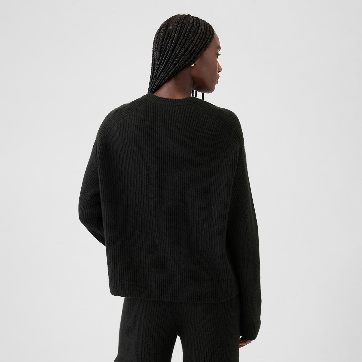 Sweater GAP Sweater Cashsoft Crew Pullover Black XS Sort | 483763-02, 1