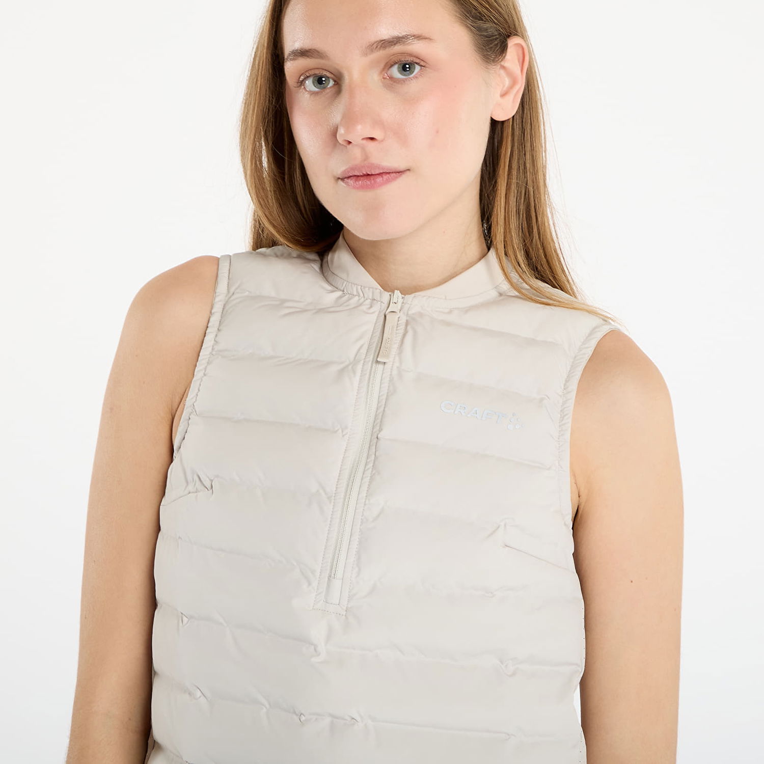 Vest Craft Subz Vest 5 Half-Zip Puffer Vest Beige | 1916556-214000, 1