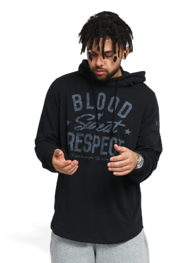 Sweatshirt Under Armour Project Rock Terry BSR Hoodie Sort | 1361748-001