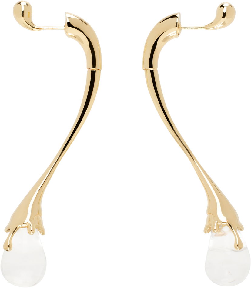 Øreringe Bottega Veneta Drop Earrings With Gold Tone Finish Metalisk | 815299 V0GDM