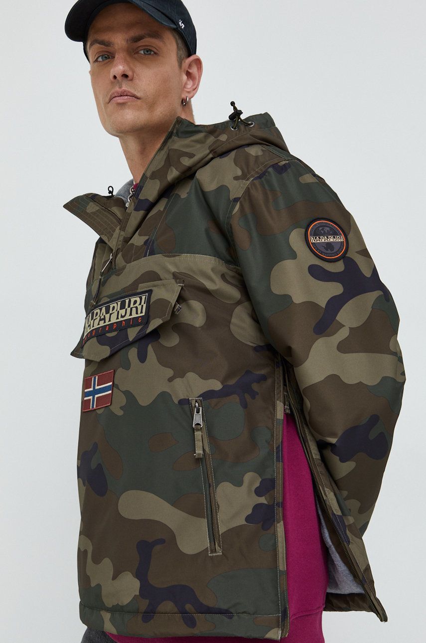 Vindjakke Napapijri RAINFOREST PKT PRT 2 JACKET Grøn | NP0A4GMEF841, 0