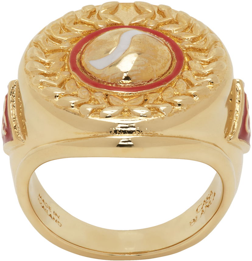 Ring Casablanca Sports Medallion Ring Beige | JW-174-01