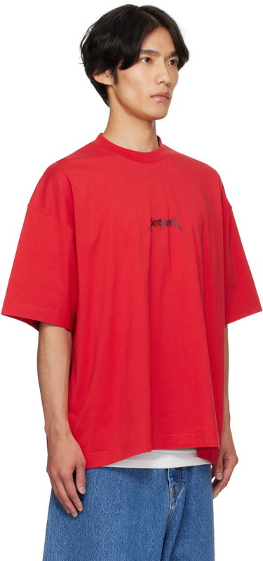T-shirt VETEMENTS VETEMENTS Metal Logo Regular Fit T-Shirt Rød | UH76TR600R, 1