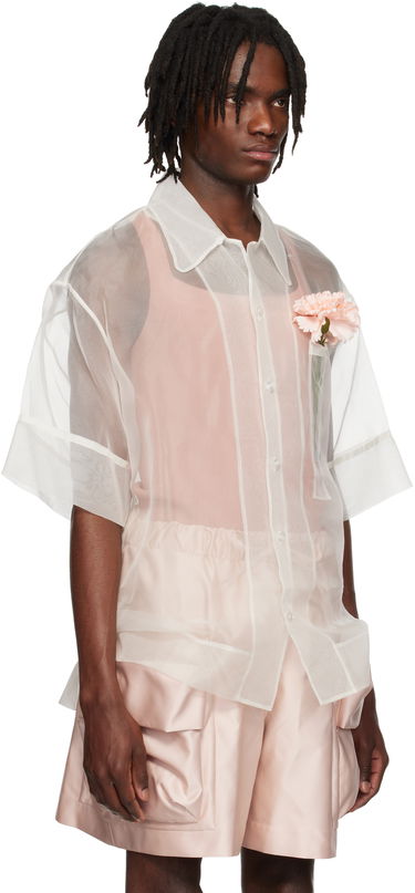 Skjorte Simone Rocha Simone Rocha Carnation Pocket Boxy Shirt Sort | 5332 0360, 4