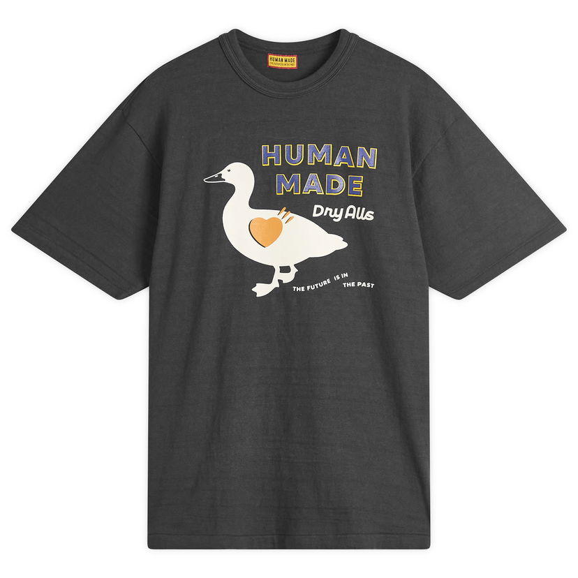T-shirt Human Made Duck Dry Alls Graphic T-Shirt, Size Large Grå | HM29TE012-BLK
