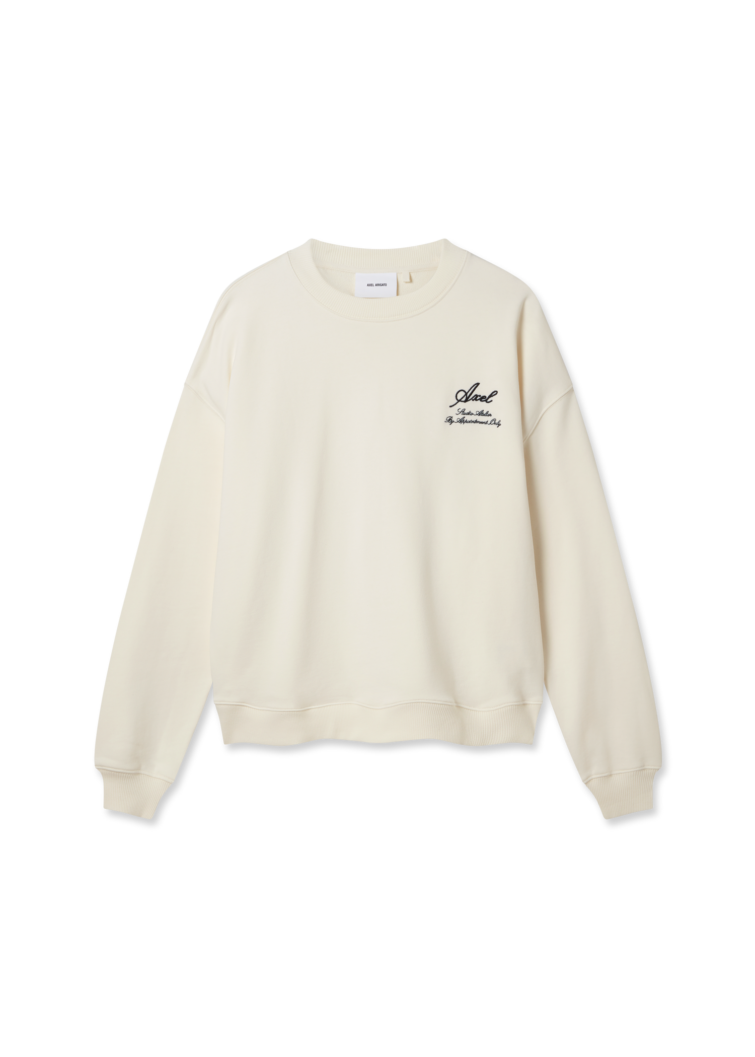 Sweatshirt AXEL ARIGATO Cream Relaxed-Fit Sweatshirt Hvid | A3000001, 0