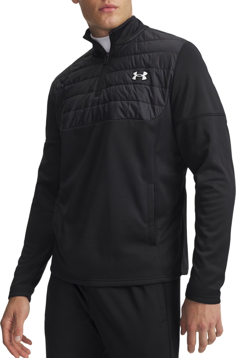 Sweatshirt Under Armour Armour Fleece Pro Utility Quilted Quarter-Zip Pullover Sort | 6005688-001