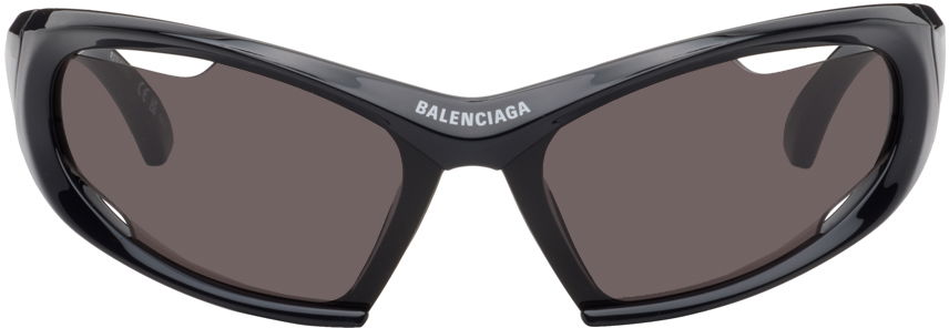 Solbriller Balenciaga Dynamo Rectangle Sunglasses Sort | BB0318S-001, 0