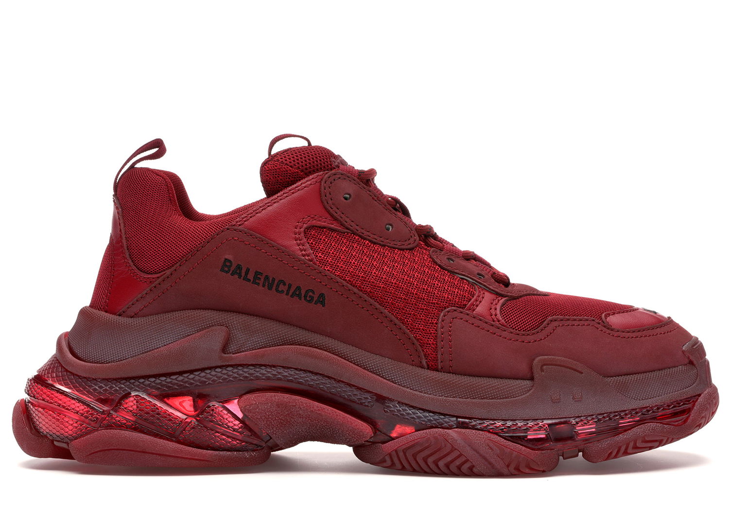 Sneakers og sko Balenciaga Triple S Burgundy Red Bourgogne | 541624 W0901 6016, 0