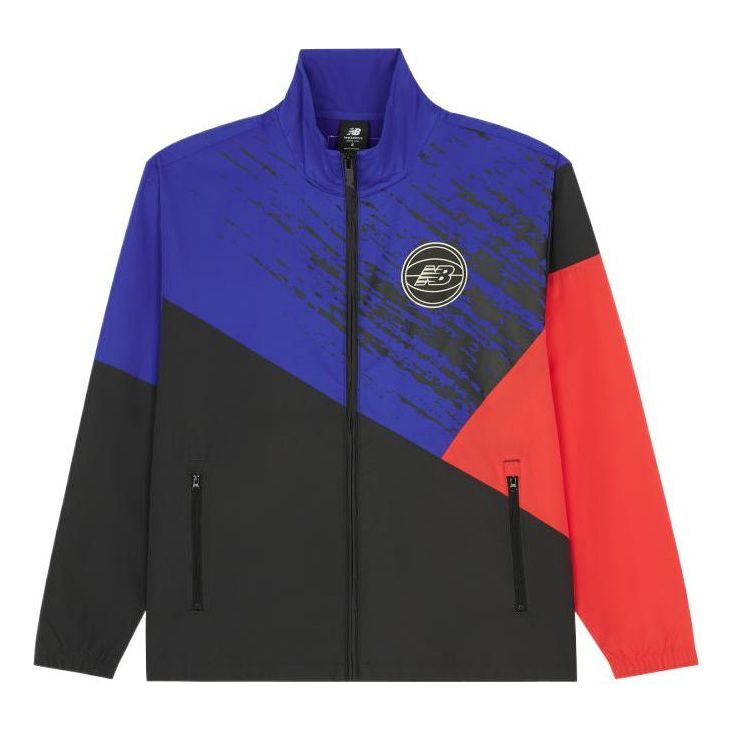 Vindjakke New Balance Hoops Merged Eras Wind Jacket Blå | MJ21590-PHM