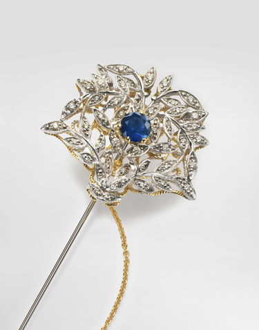 Stift Dolce & Gabbana Dolce & Gabbana Sicily Gold Brooch with Blue Sapphires and Diamonds Blå | WPKN2GWWB01ZOO00, 2
