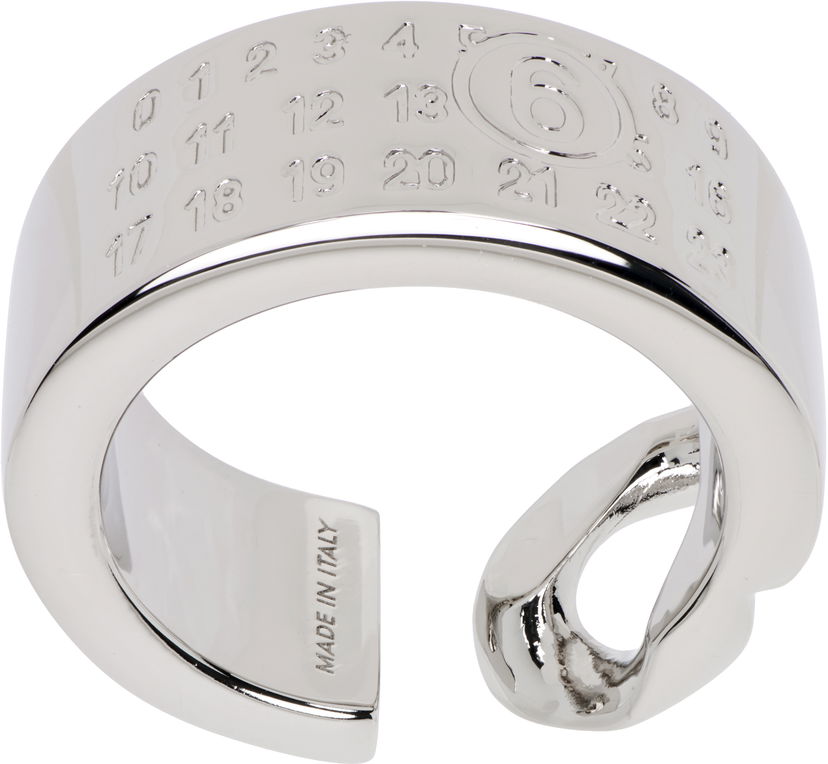 Ring Maison Margiela Minimal Numeric Cuff Ring Metalisk | SM6UQ0103 P8371