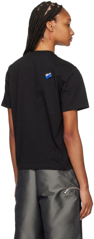 T-shirt ADER ERROR Abstract Print Relaxed-Fit Cotton T-Shirt Blå | BMSGFYTS0103BK, 2
