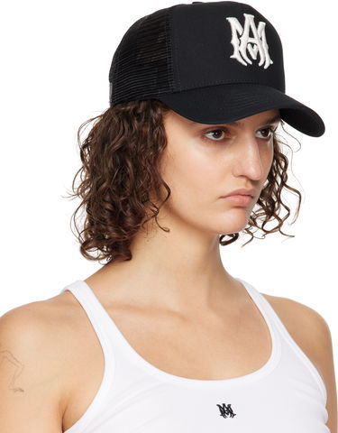 Kasket AMIRI MA Logo Trucker Cap Sort | XMAH009-004, 3