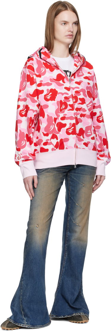Sweatshirt BAPE A Bathing Ape ABC Camo Shark Full Zip Hoodie Lyserød | 001ZPL302003L, 3