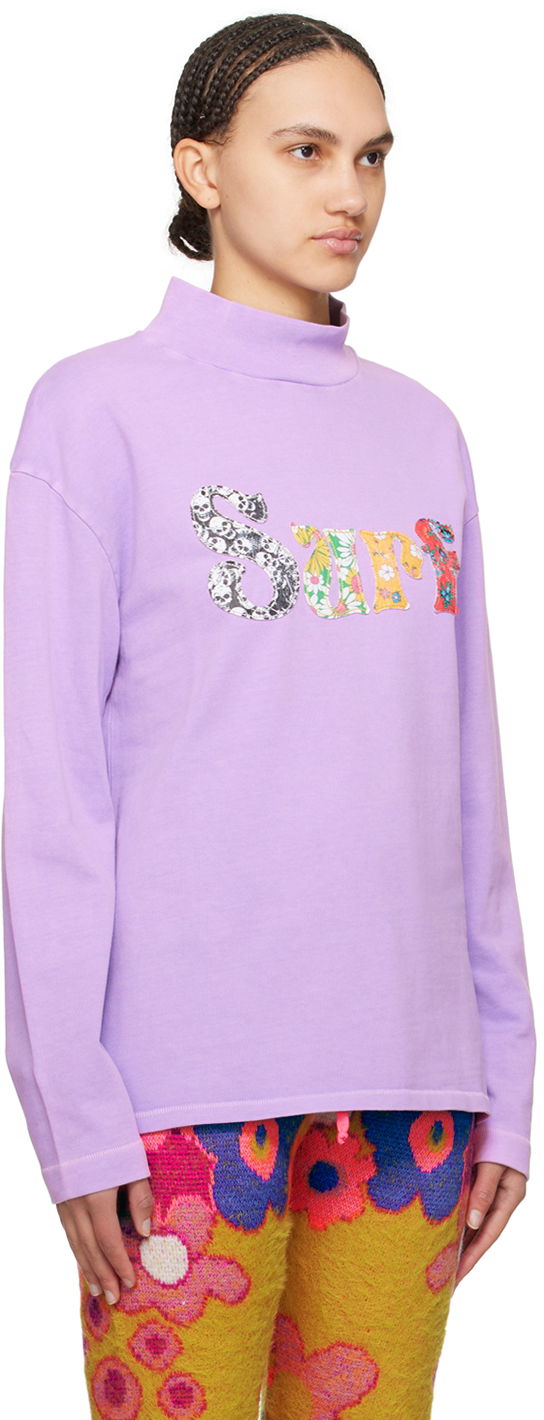 Sweatshirt ERL 'Surf' Long Sleeve T-Shirt Lilla | ERL08T009, 1