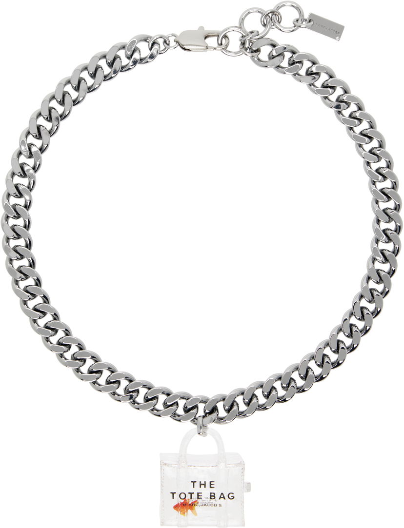 Halskæde Marc Jacobs Marc Jacobs The Tote Bag Goldfish Chain Necklace Metalisk | 2P4JNC001J24