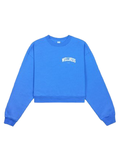 Sweatshirt Sporty & Rich Wellness Ivy Cropped Crewneck Blå | CR624OC