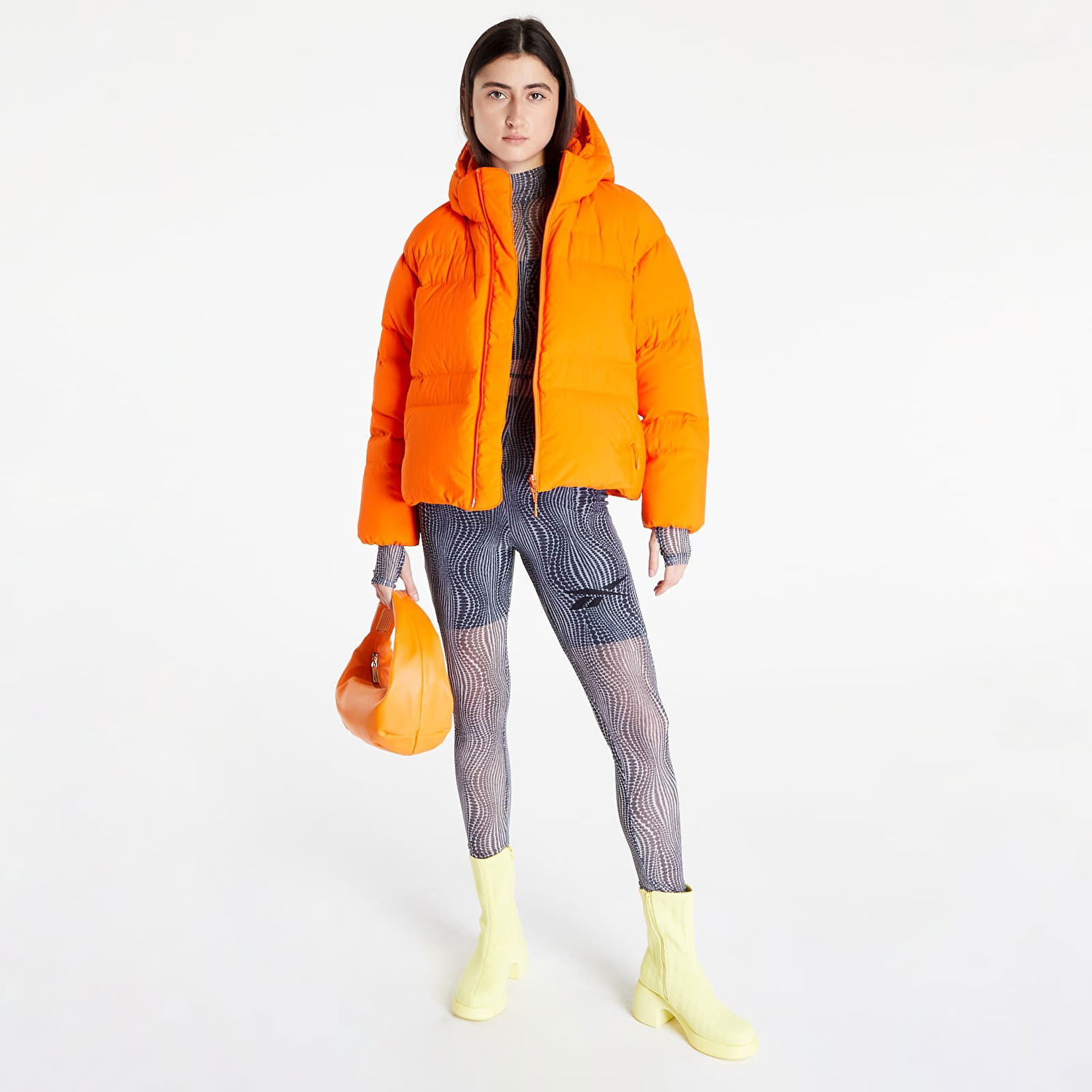 Puffer jakke Y-3 Classic Puffy Jacket Orange | HS7452, 1