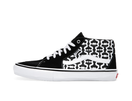 Skateboarding Vans Skate Grosso Mid Supreme Monogram S Logo Black Sort | VN0A5KS15XH