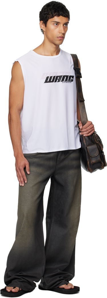 Jeans Alexander Wang Alexander Wang Faux Leather Relaxed Fit Jeans Sort | 6DC3254807, 3
