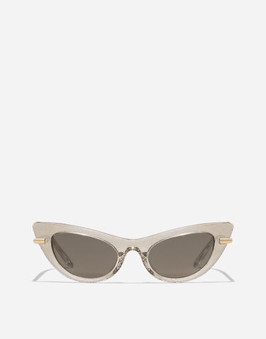 Solbriller Dolce & Gabbana Dolce & Gabbana Mini Me Glitter Cat-Eye Sunglasses Beige | VG400PVP35A9V000, 0