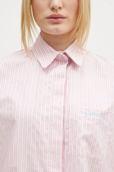 Skjorte Fiorucci Striped Balloon Sleeve Shirt Lyserød | W01FPTLO170CO01PN03, 3