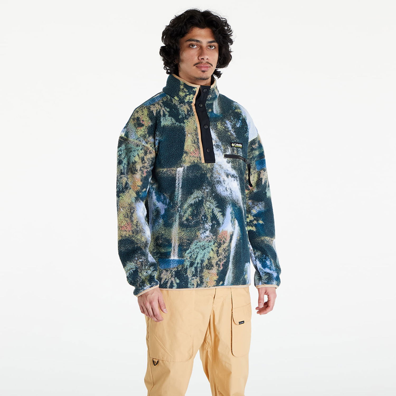 Sweatshirt Columbia Helvetia Half Snap Fleece Sweatshirt Green Flerfarvet | 1889853388, 0