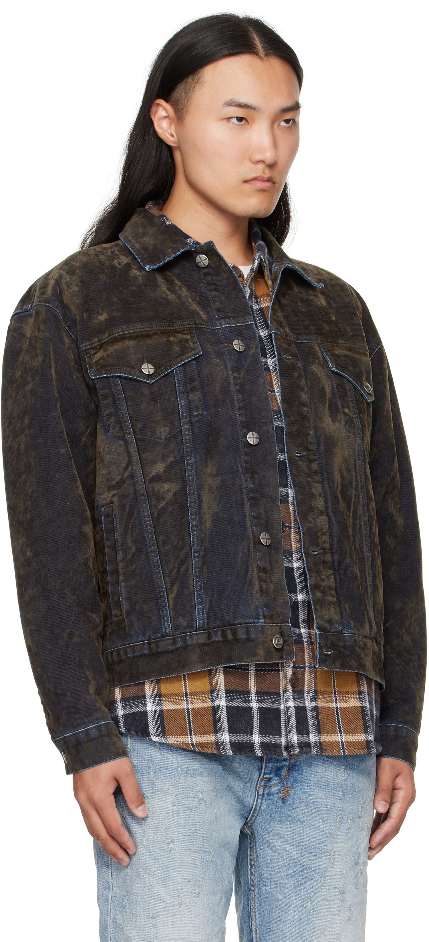 Jakke Ksubi Ksubi Oh G Denim Jacket Blå | MFA25JK017, 1