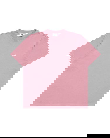 T-shirt OBEY LOWERCASE PIGMENT T-Shirt Lyserød | 131080353-LIL, 0