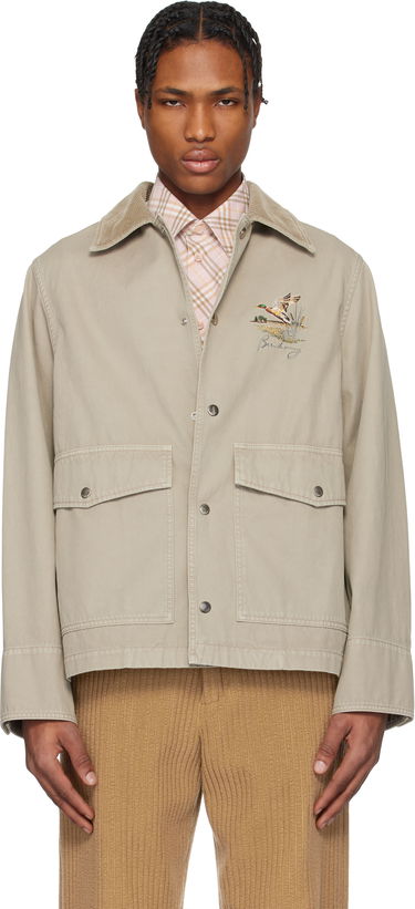Jakke Burberry Burberry Field Cotton Jacket Beige | 8101260, 0