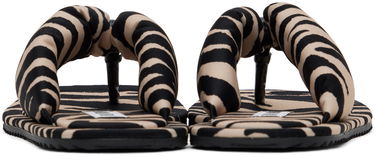 Tøj The Attico Attico Indie Flip Flops Beige | 243WS797 PA14, 1