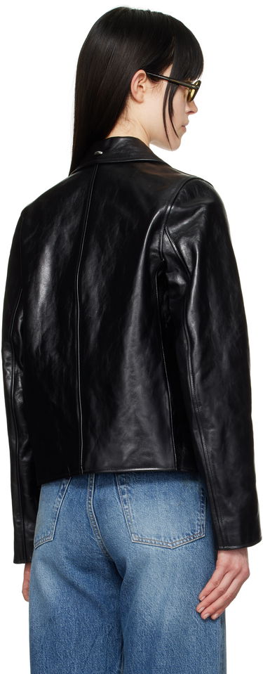 Jakke OUR LEGACY Mini Leather Jacket Sort | W4239MTD, 2