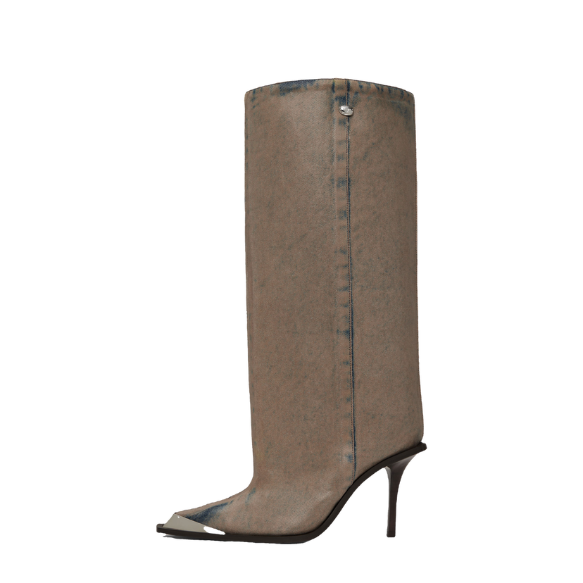 Sneakers og sko Diesel D-Tona Tall Denim Boots Blå | Y03461 PR402