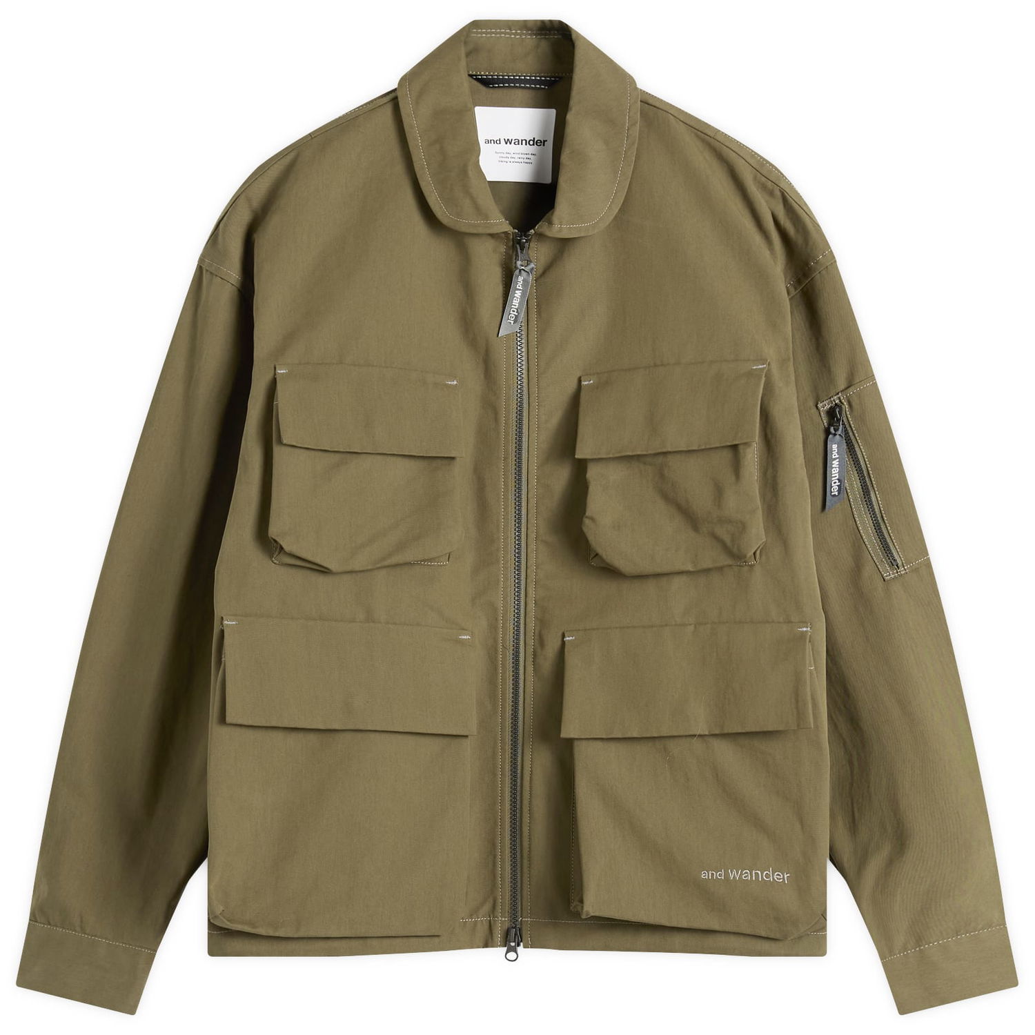 Jakke and wander C/PE Twill Field Jacket, Size Small Grøn | 5745281054-180, 1
