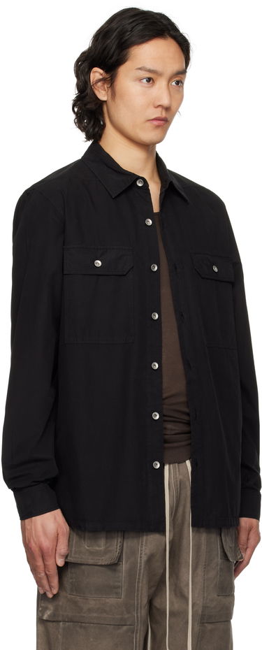 Skjorte Rick Owens Rick Owens DRKSHDW Hollywood Overshirt Sort | DU01E3296 P, 1