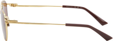 Solbriller Bottega Veneta Bottega Veneta Split Metal Sunglasses Brun | BV1301S-006, 2