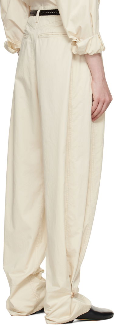 Bukser LEMAIRE Lemaire Soft Volume Trousers Beige | PA1182 LF1207, 2