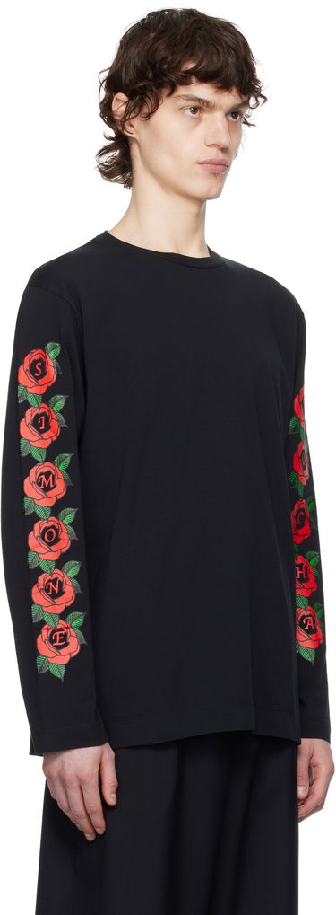 T-shirt Simone Rocha Simone Rocha Cluster Rose Logo Print T-shirt Hvid | 5194P33P34-M 0569, 4