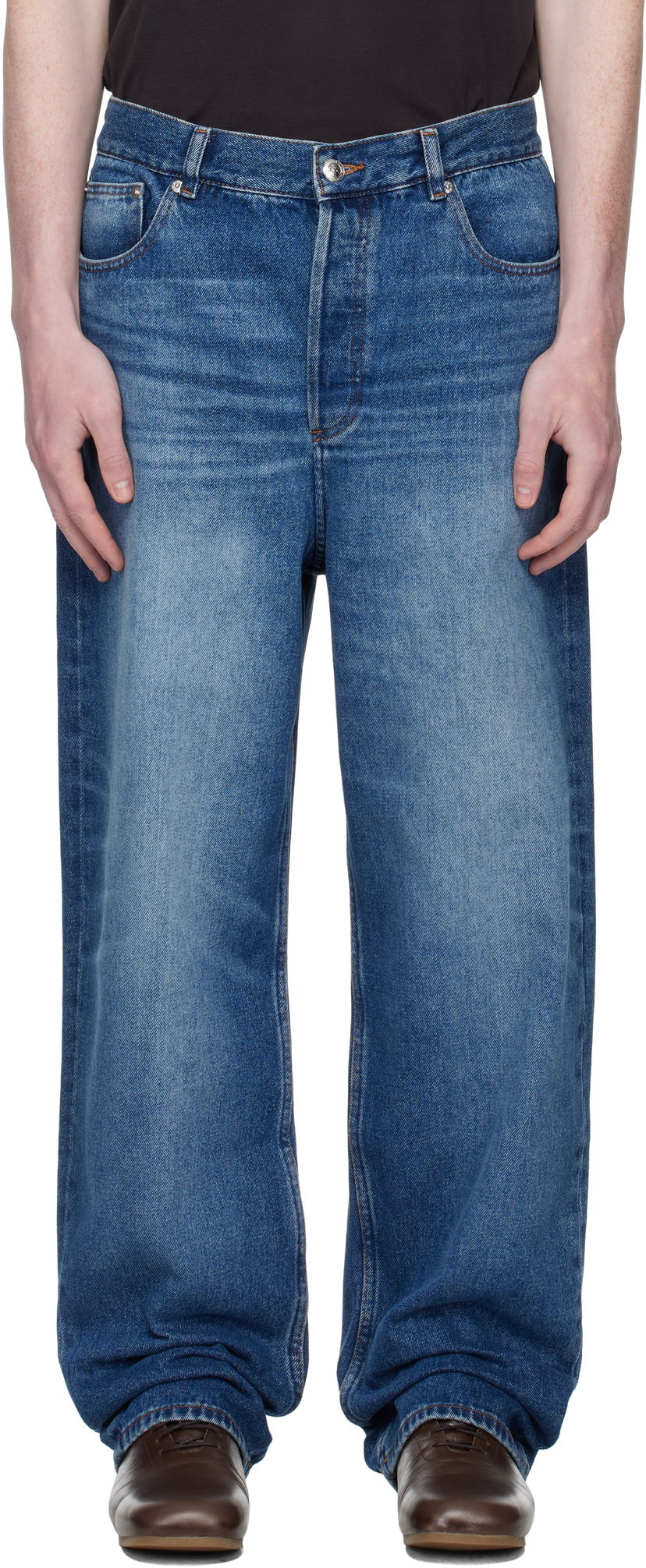 Jeans A.P.C. A.P.C. Solal Loose Fit Jeans Blå | COHAD-M09238