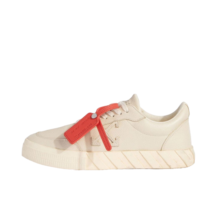 Sneakers og sko Off-White Vulcanized Low Calf Leather Beige Beige | OMIA085F23LEA0016161