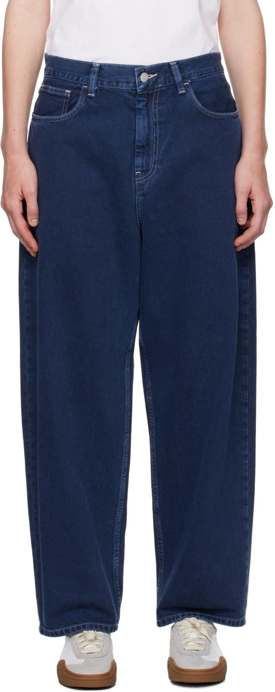 Jeans Carhartt WIP Work In Progress Blue Denim Loose-Fit Jeans Mørkeblå | I033746 29L4J
