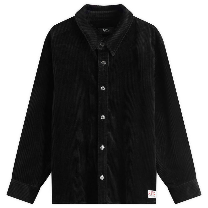 Skjorte A.P.C. A.P.C. Boris Corduroy Overshirt Sort | COHDW-H02811-LZZ