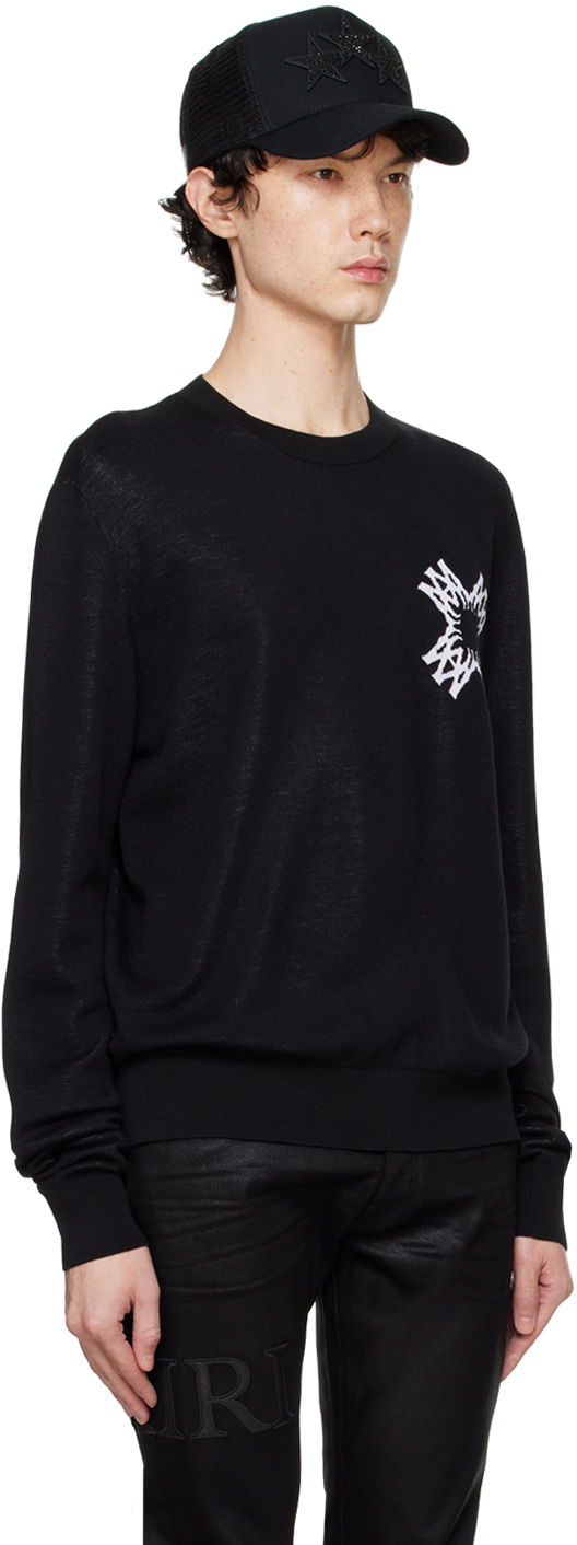 Sweater AMIRI AMIRI MA Quad Crewneck Sweater Sort | AMKNCW1066, 1