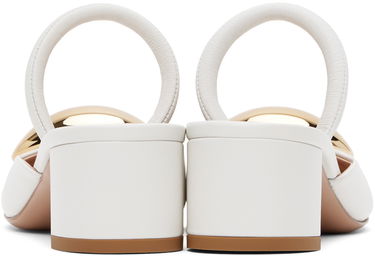 Sneakers og sko Gianvito Rossi Sphera 45 Slingback Pumps Hvid | G95456.45RIC.NXF, 1