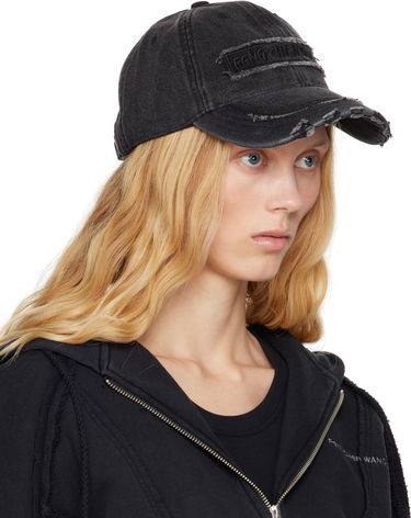 Kasket Feng Chen Wang Feng Chen Wang Denim Baseball Cap Sort | FUS19AC02, 1