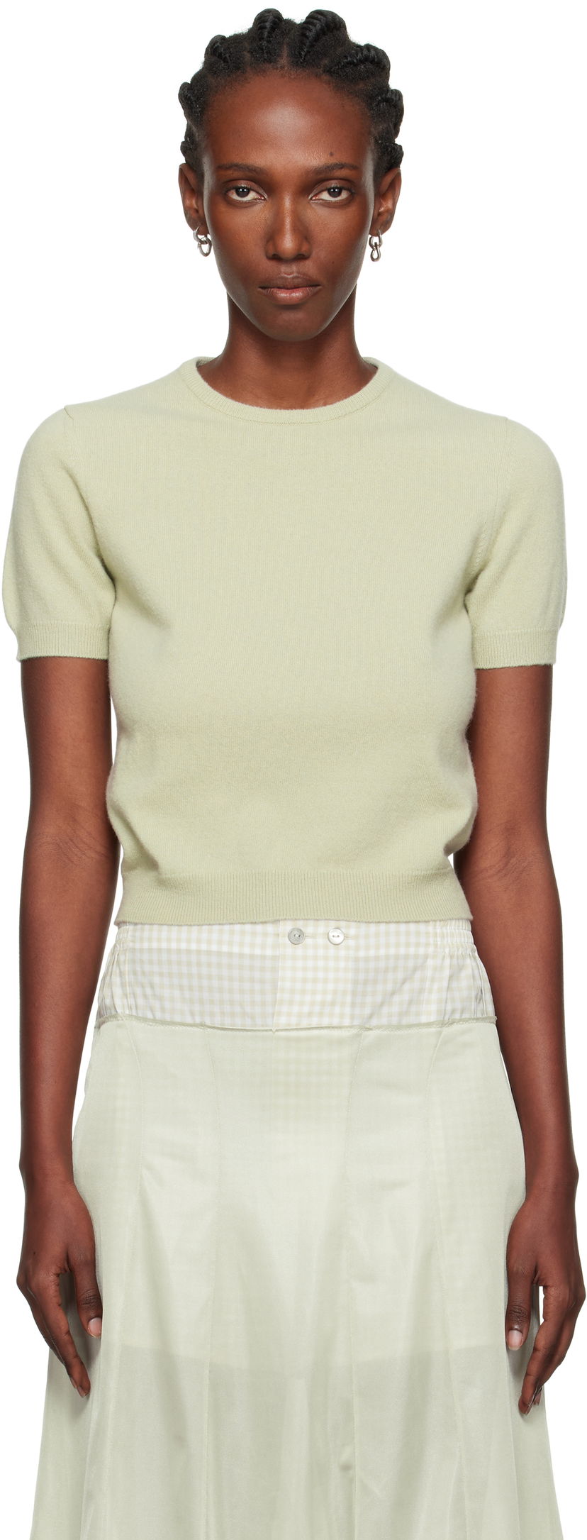 Sweater Maison Margiela Maison Margiela Crewneck Short Sleeve Sweater Grøn | S51HL0022 M13144