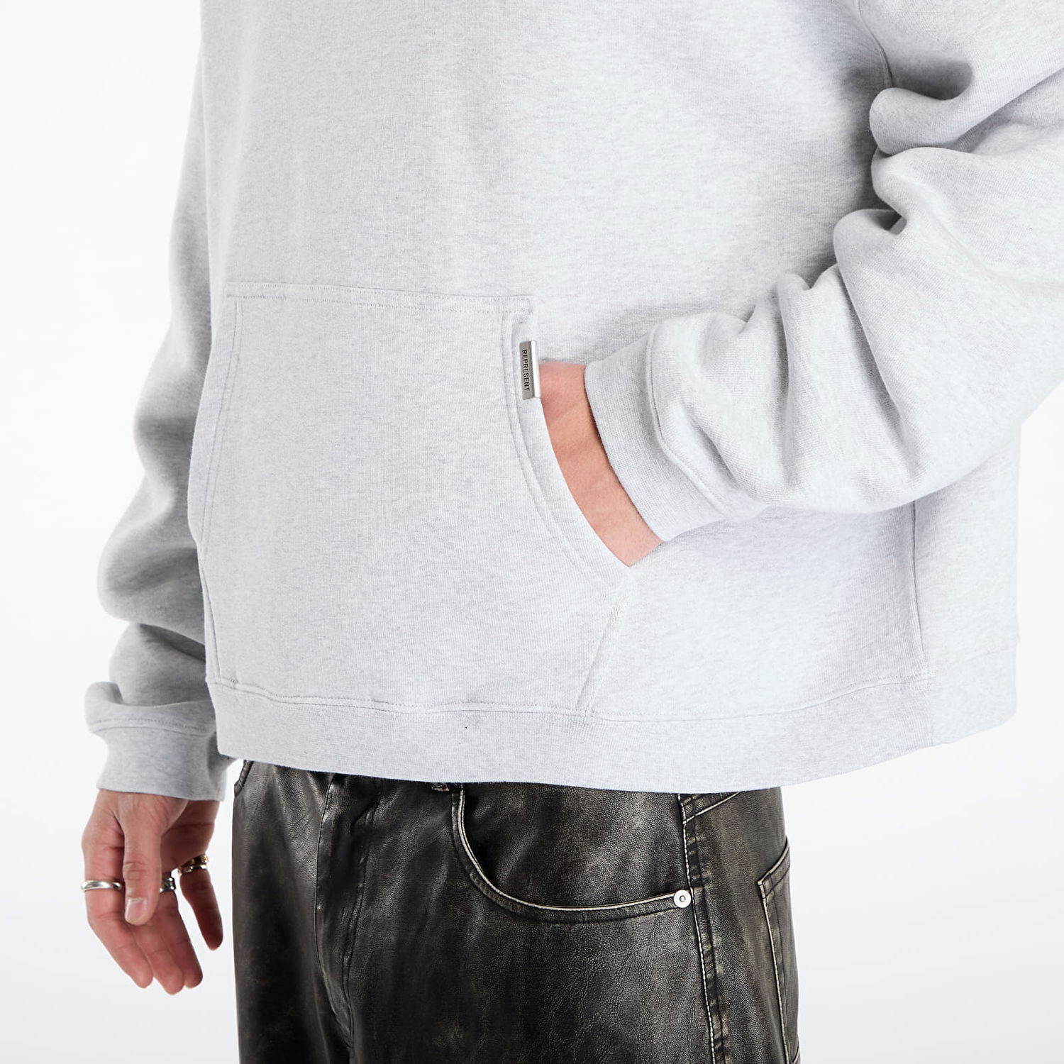 Sweatshirt Represent Clo Initial Boxy Oversized Hoodie Grå | INM413-508, 1