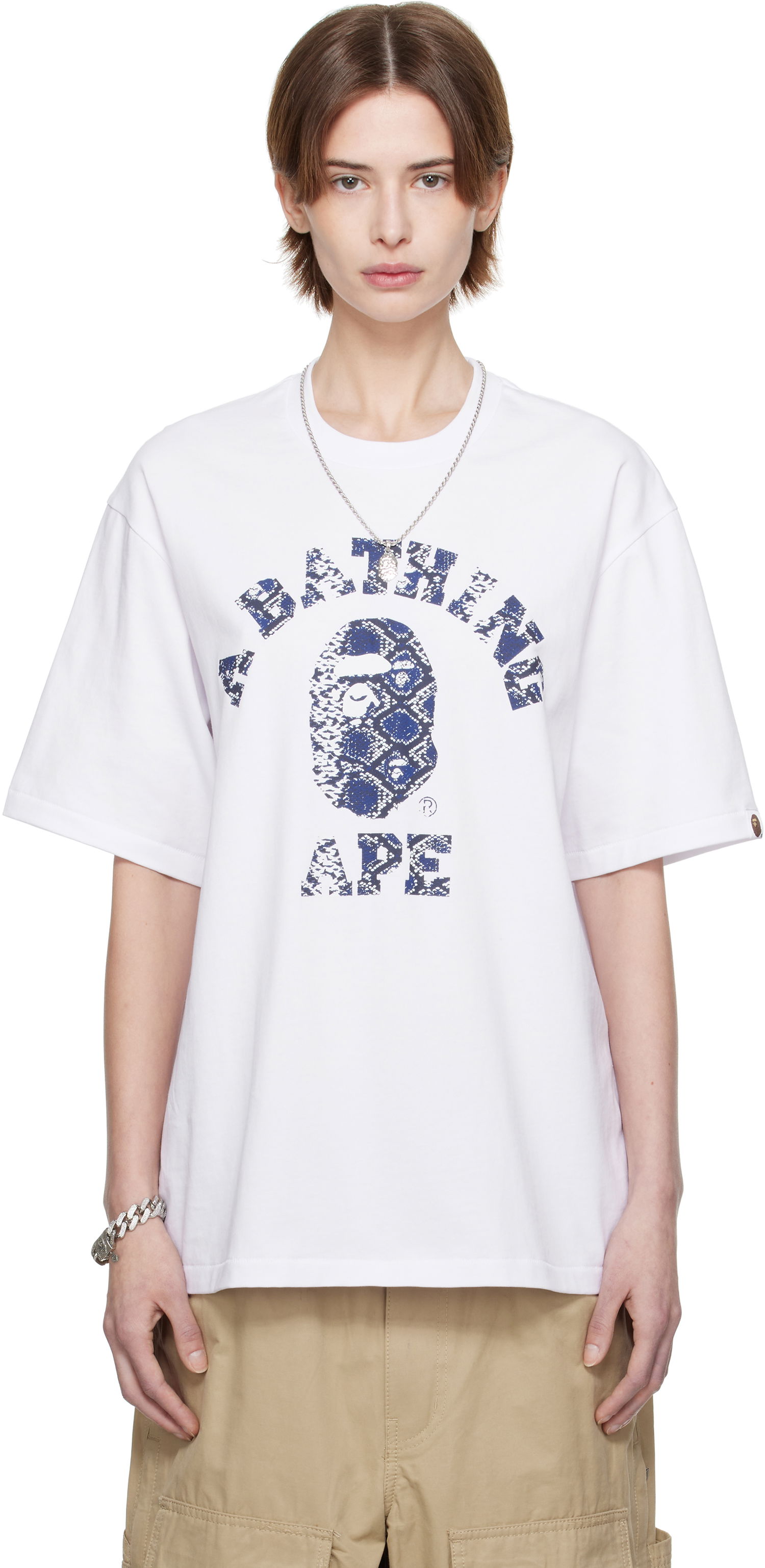 T-shirt BAPE A Bathing Ape Exclusive Printed T-Shirt Hvid | Tee, 0